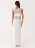 Sabre Maxi Dress White