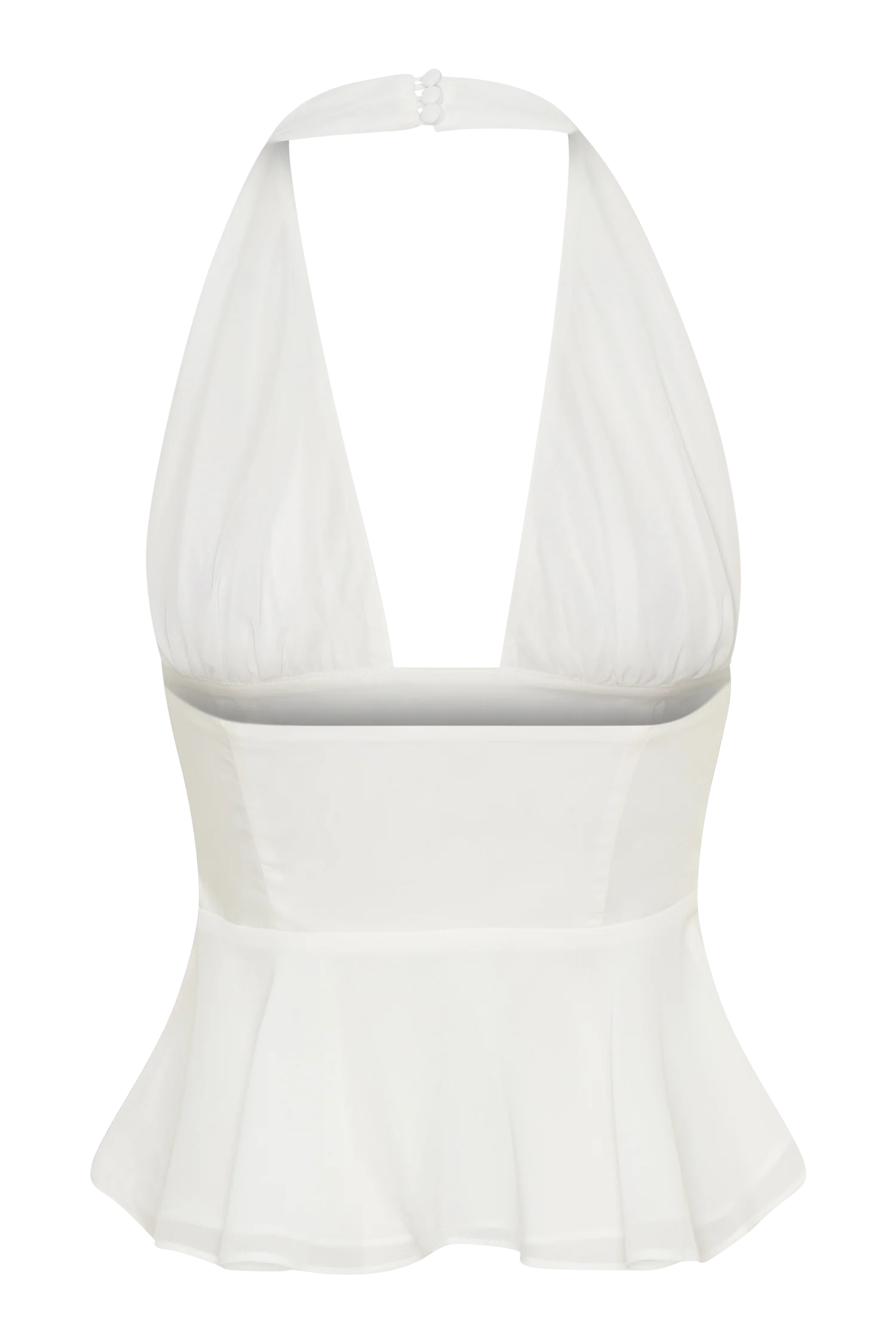 River Halter Neck Sleeveless Top White