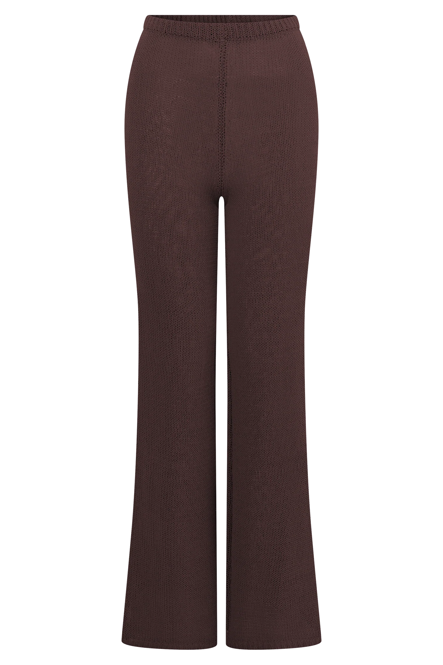 Malani Wide Leg Knit Pants Chocolate