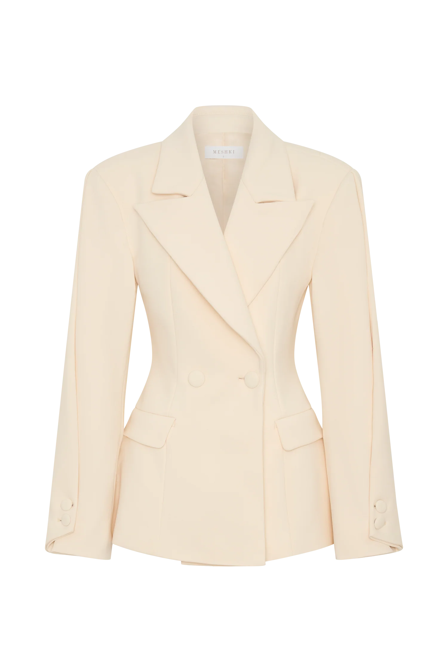 Wesley Structured Blazer Buttercream
