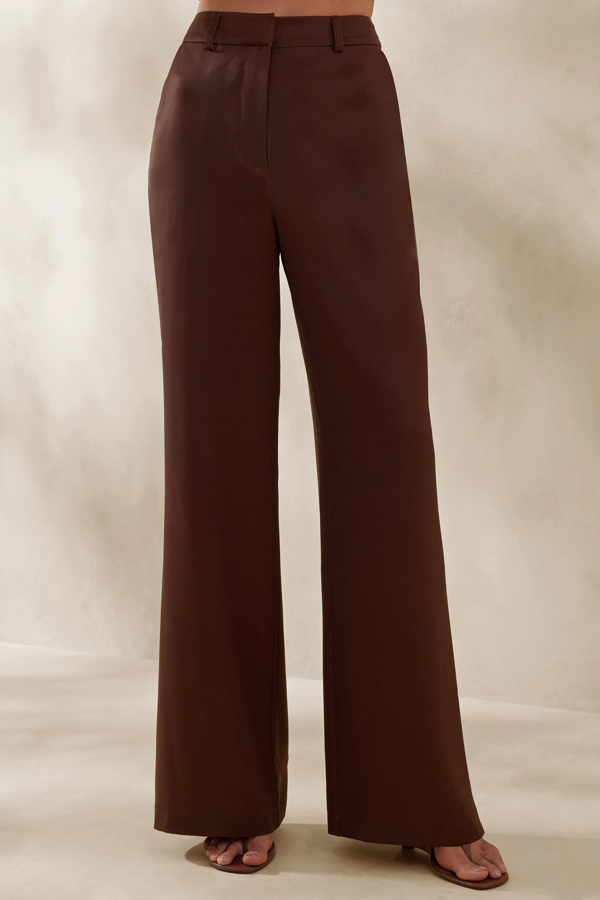 Seloria Brown Wide Leg Trouser