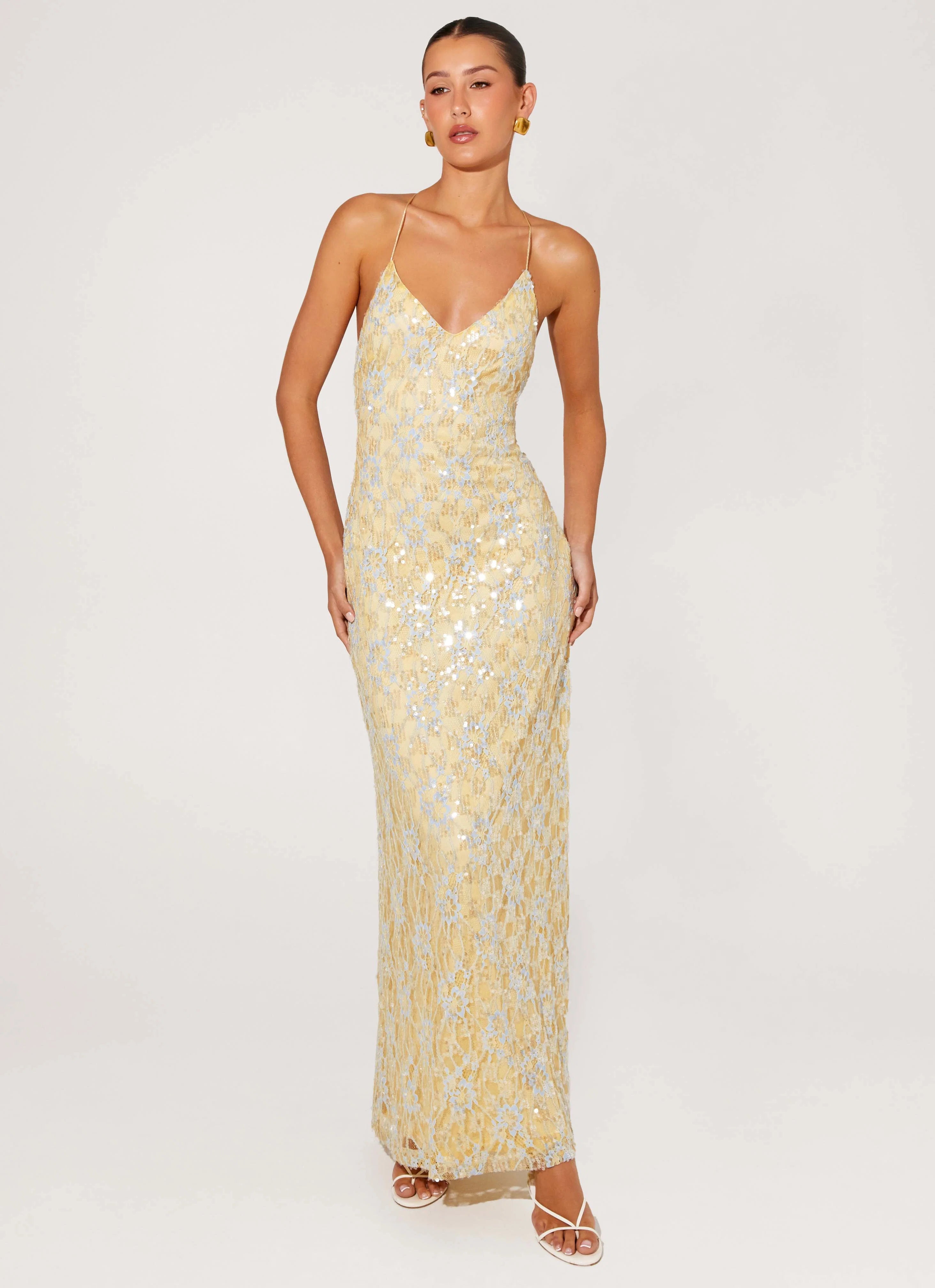 Truly Mine Maxi Dress Yellow