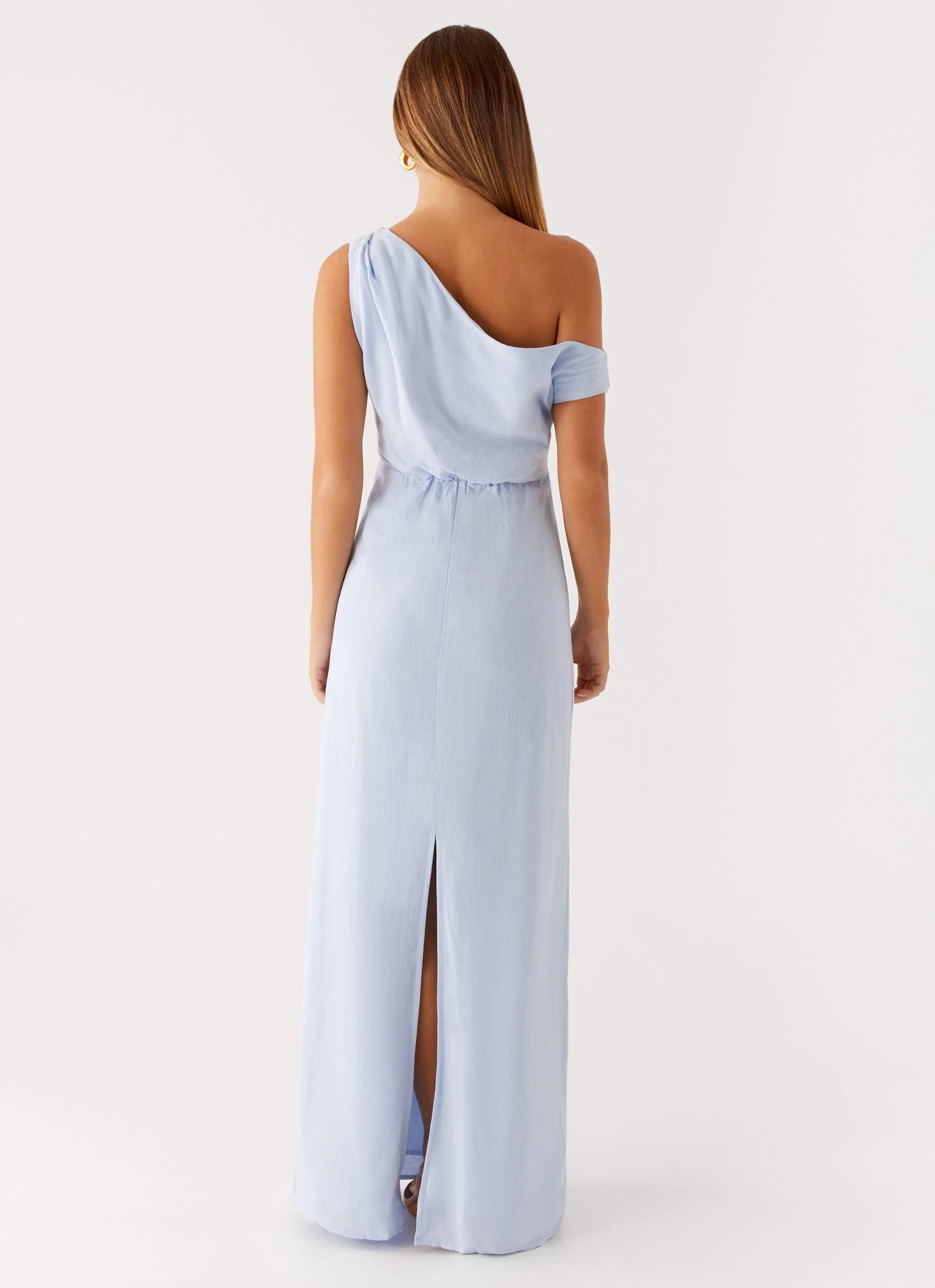 Lady Love Linen Maxi Dress Blue