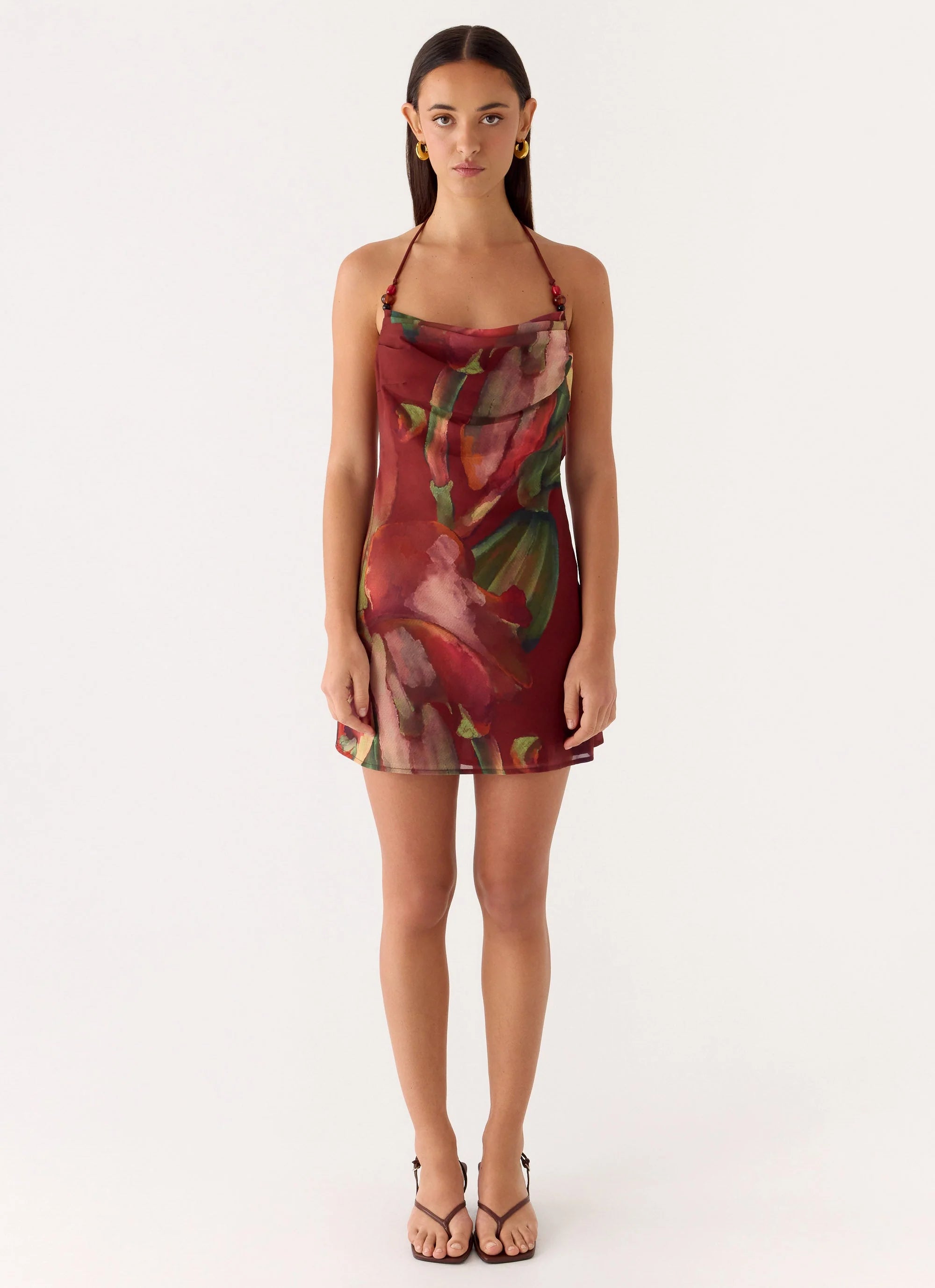 Camilla Cowl Mini Dress Cuba Cuba