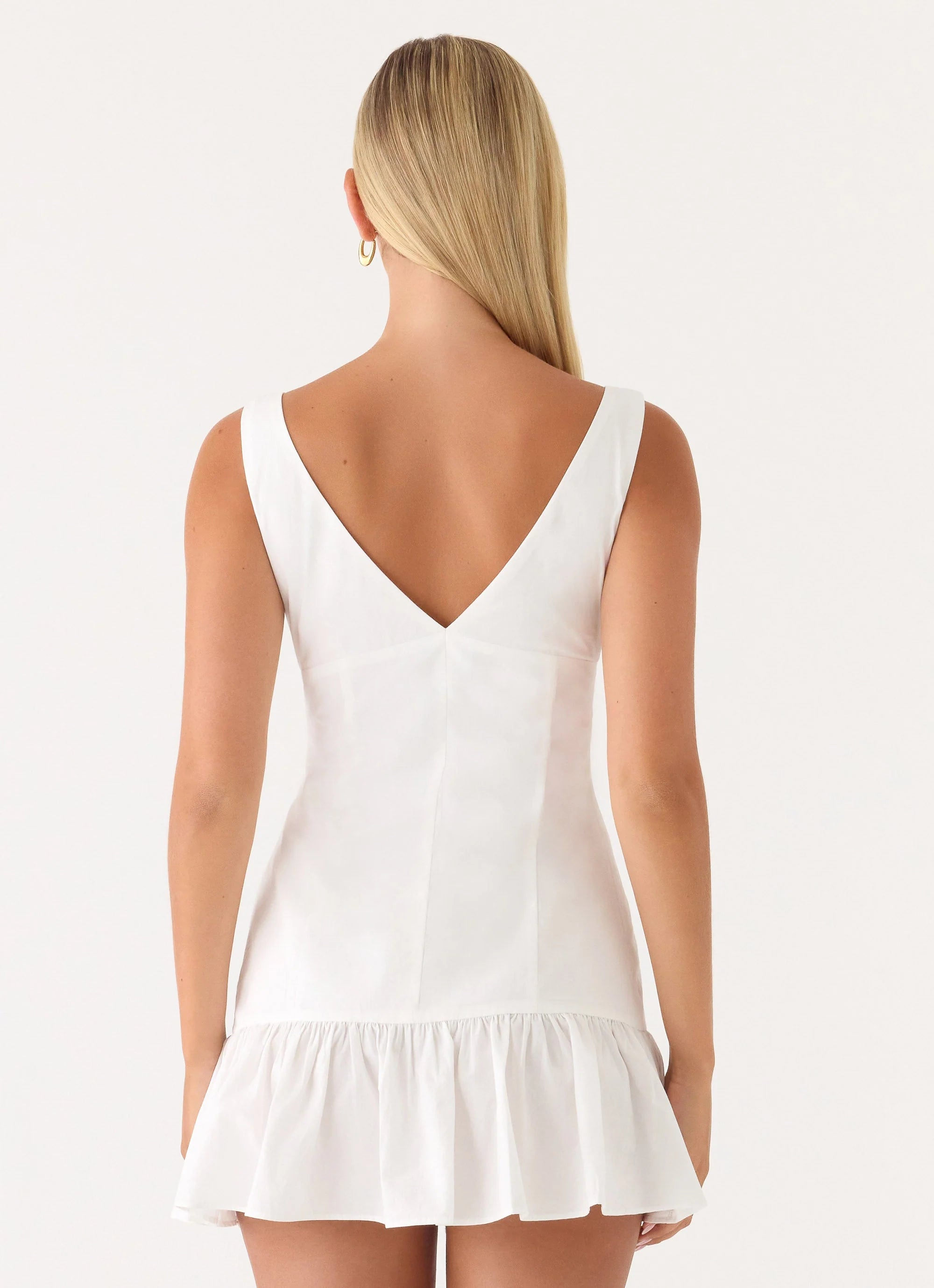 Gretel Mini Dress White