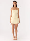 Mirna Micro Skort Lemon Yellow