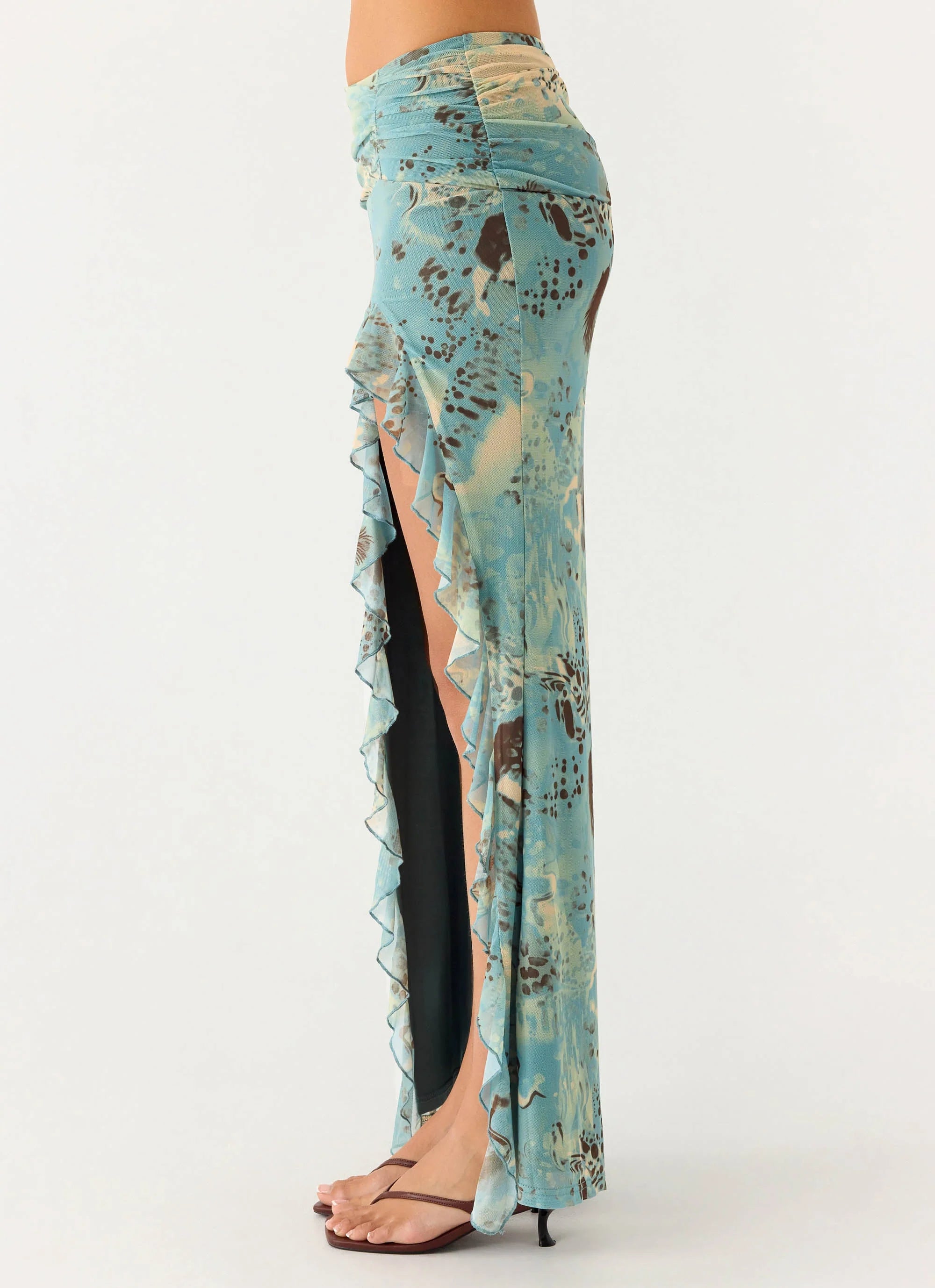 Lloyd Maxi Skirt Aqua Blur