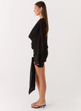 Sorrel Long Sleeve Mini Dress Black