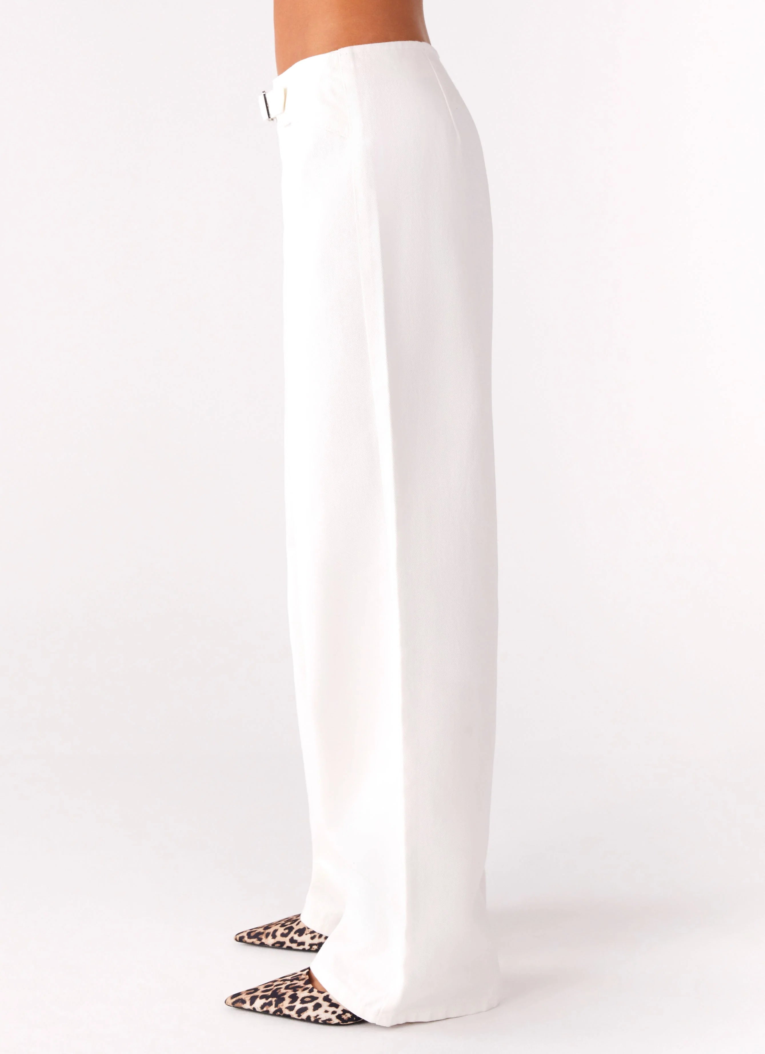 Texas Low Rise Denim Jeans White