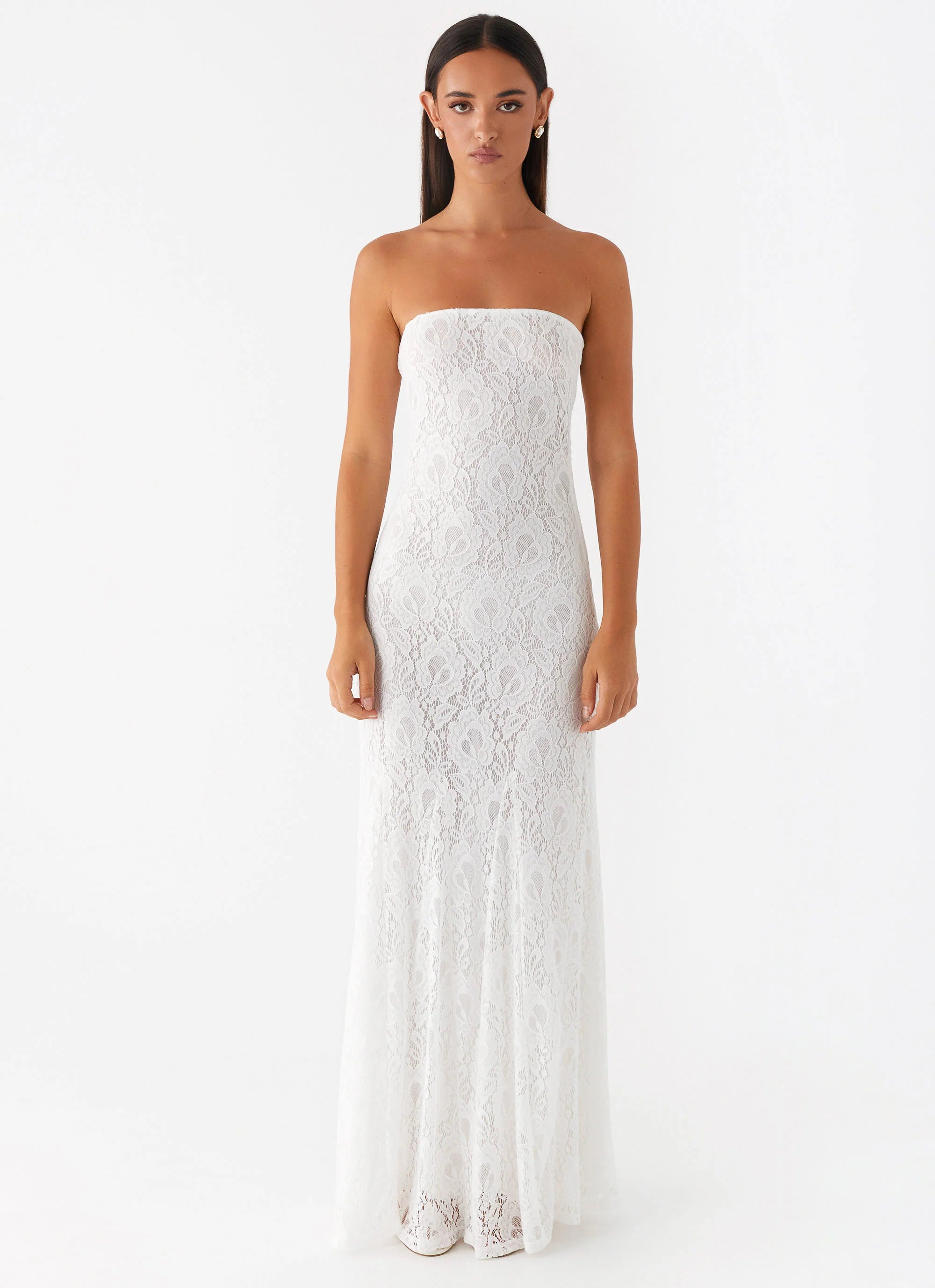 Lolita Lace Maxi Dress Ivory
