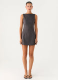 Lulita Mini Dress Charcoal Grey