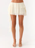 Forever Dreaming Ruffle Mini Skirt Ivory