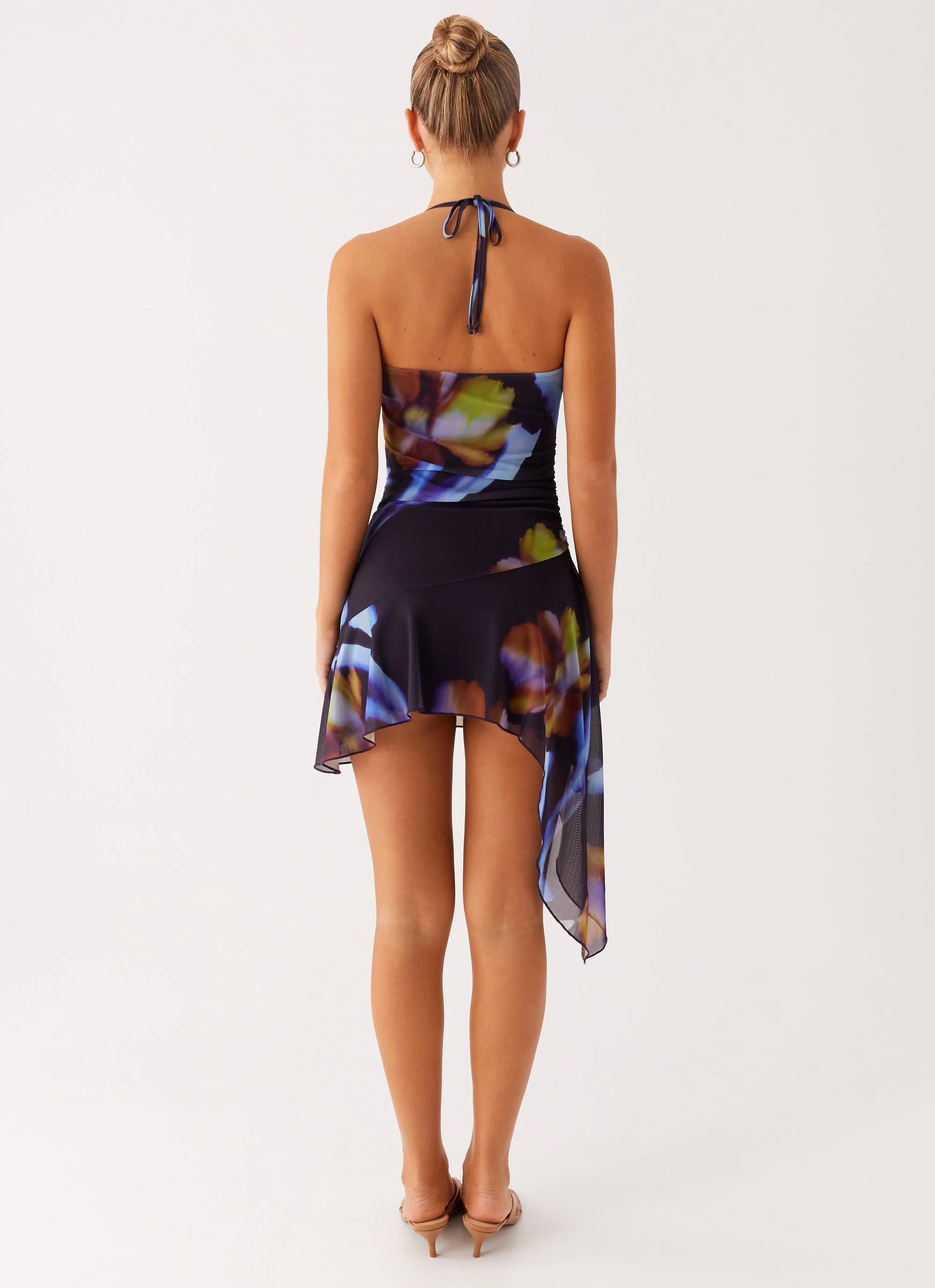 Algarve Mini Dress Dark Floral