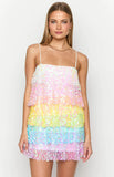Darcy Rainbow Sparkle Mini Dress