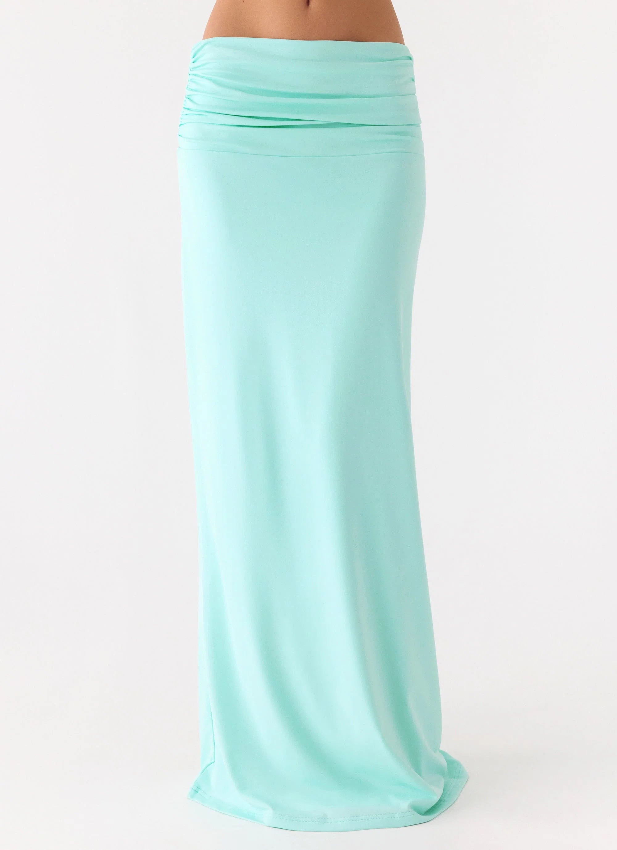 Elisabetta Maxi Skirt Aqua