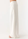 Isobel Linen Pants White