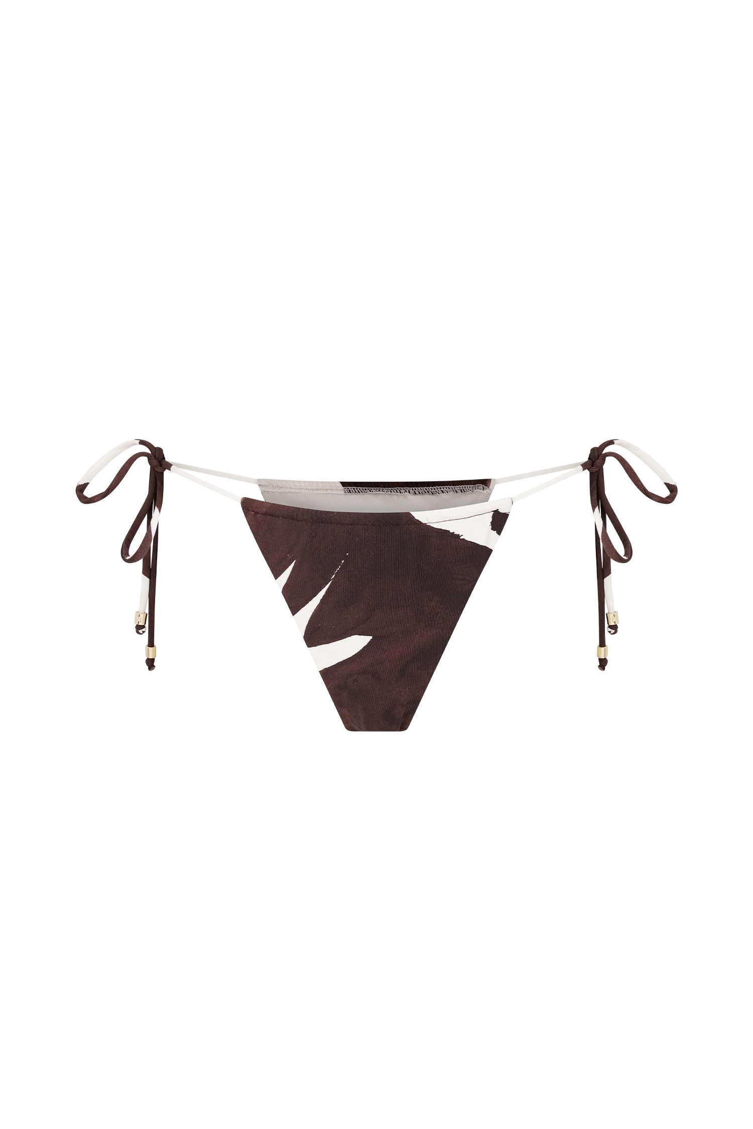 Marquise Bikini Bottom Chocolate Deco Fleur Print