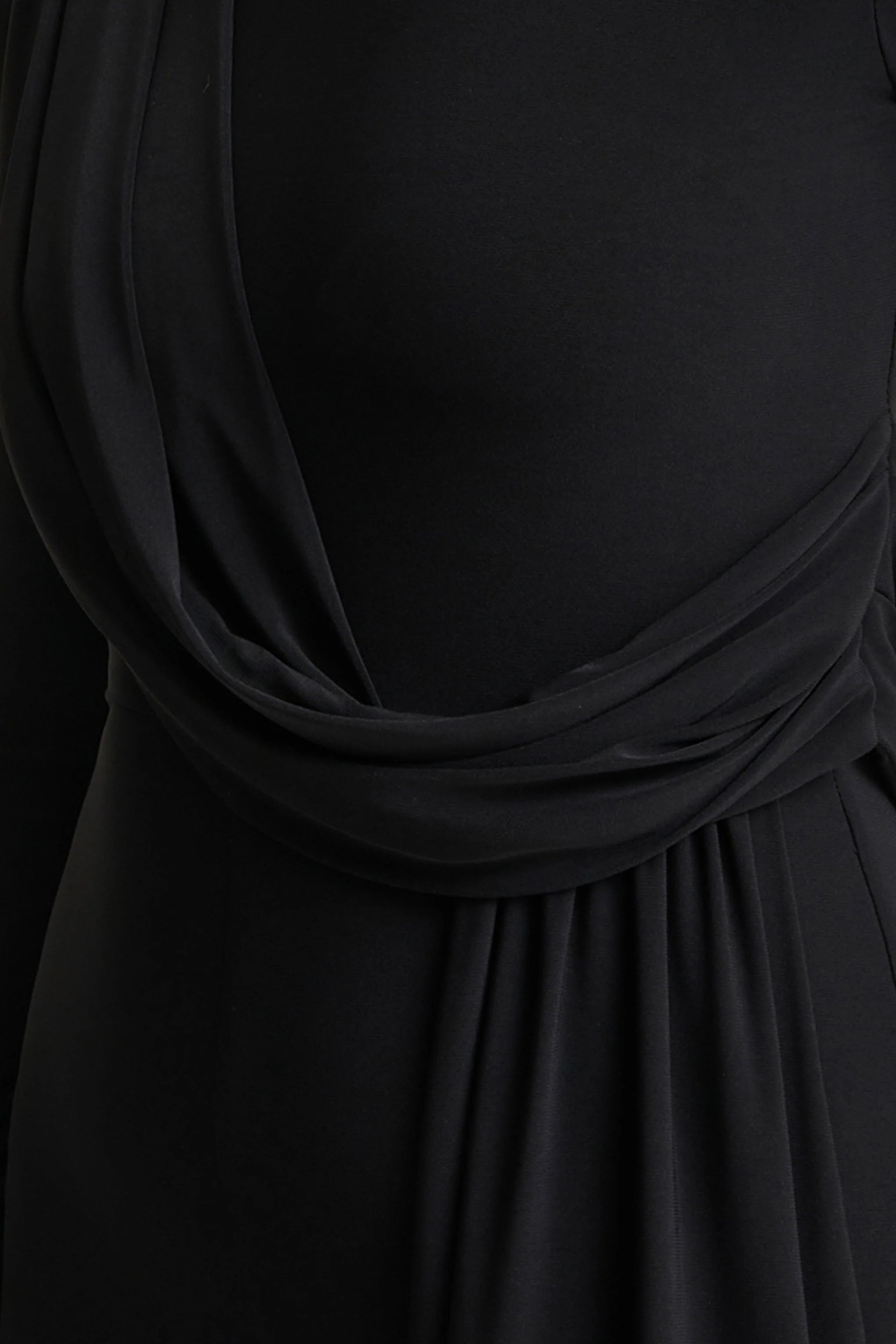 Havenna Black High Neck Jumpsuit