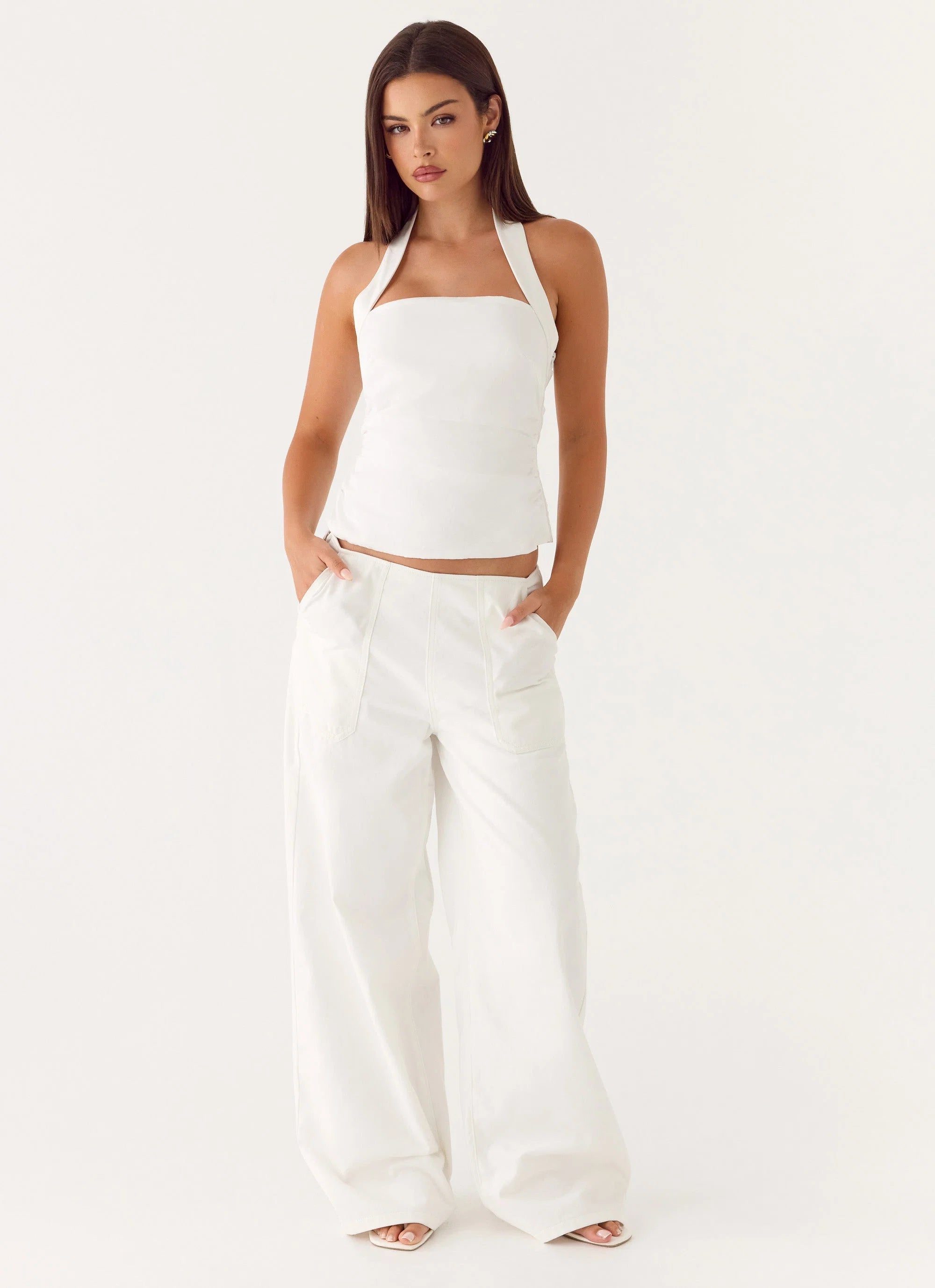 Seethal Low Rise Pants White