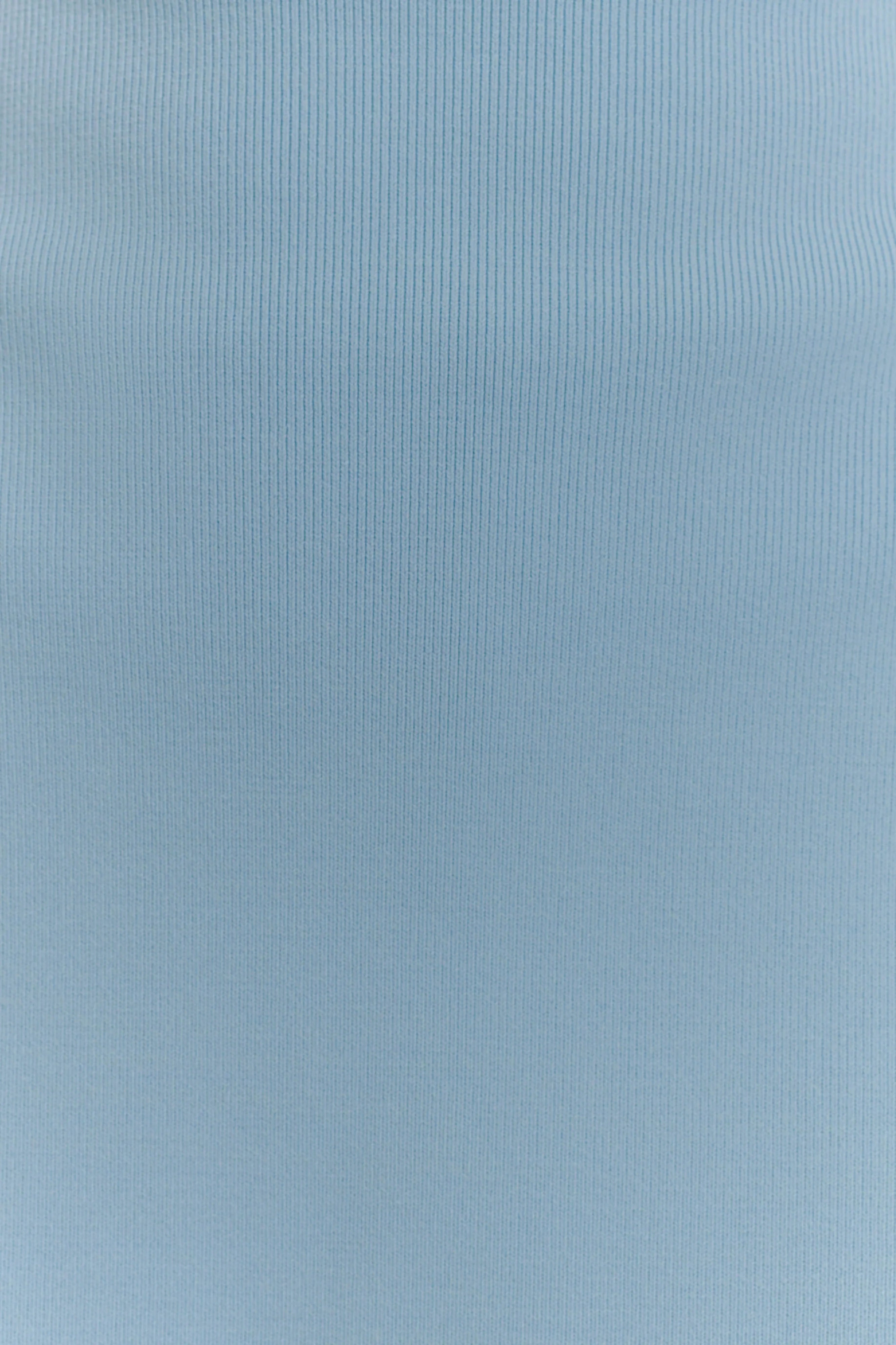 Anette Bandage Knit Strapless Top Sky Blue