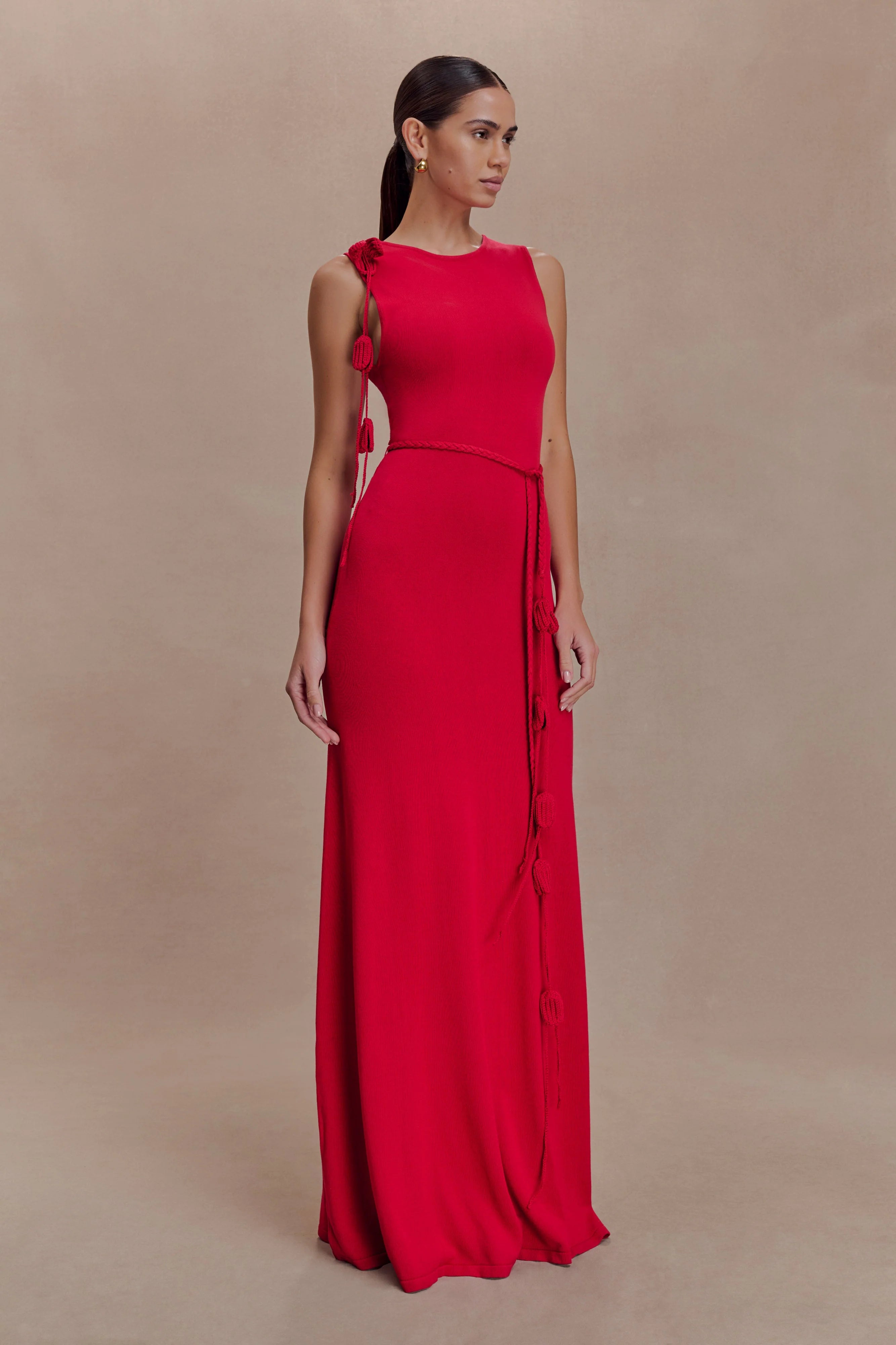 Monay Tulip Maxi Dress Raspberry