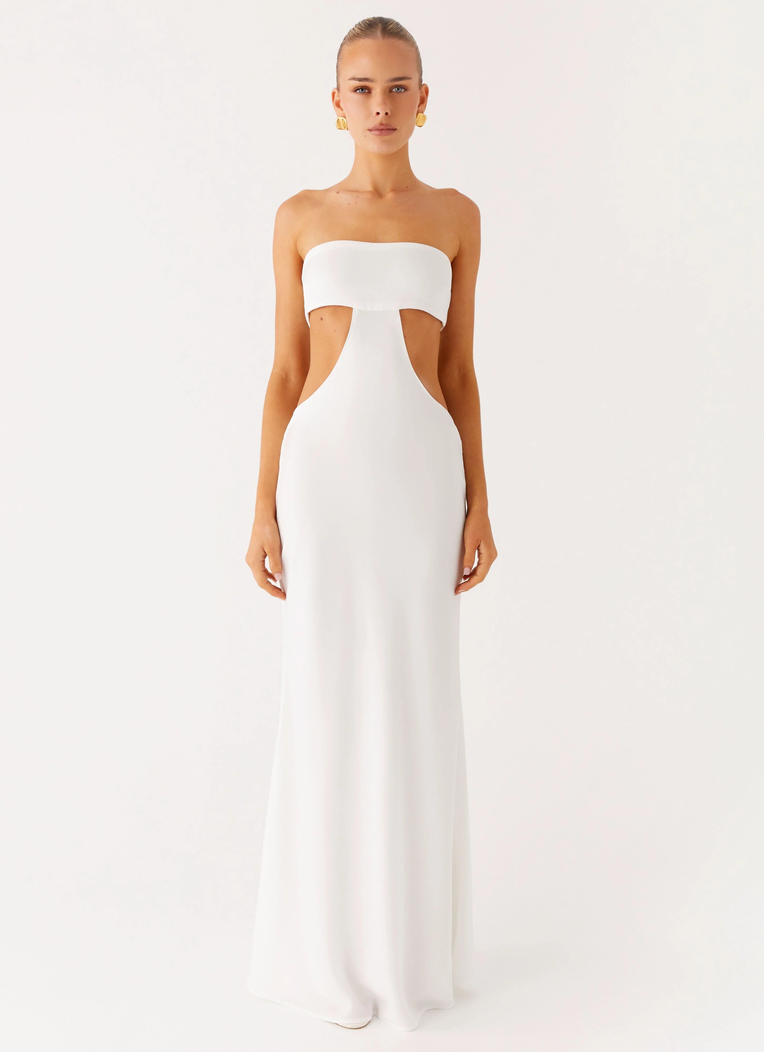 Kiss Me Cut Out Maxi Ivory