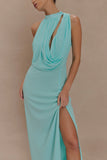 Galia Cowl Neck Maxi Dress - Lagoon