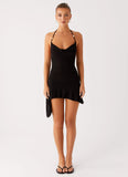 Spiced Sunset Mini Dress Black