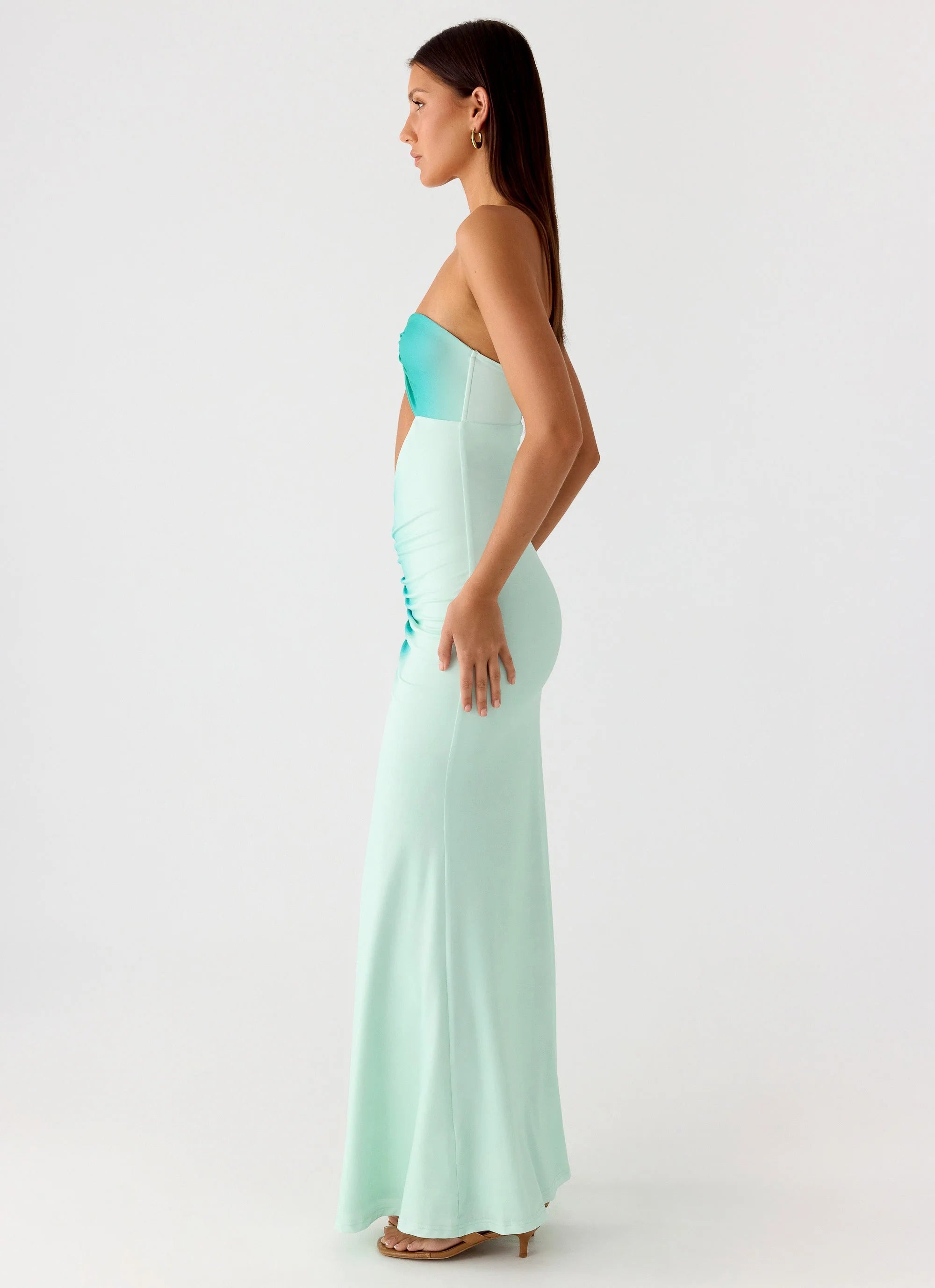 Ellisah Ombre Maxi Dress Green Gradient