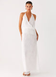Reinhart Halter Maxi Dress White