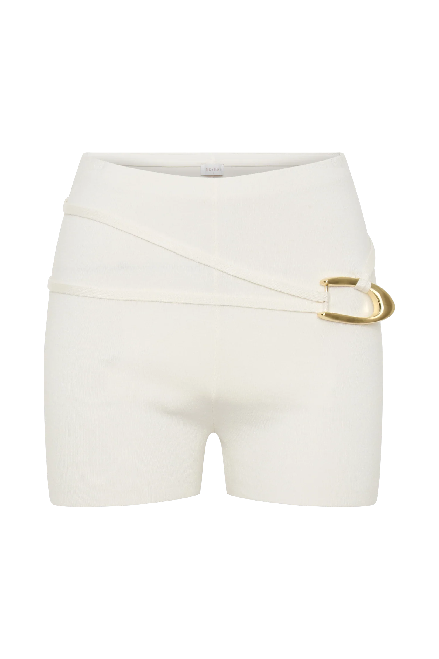 Dimitri Mini Knit Shorts With Belt Ivory