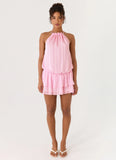 Parade Halter Mini Dress Pink