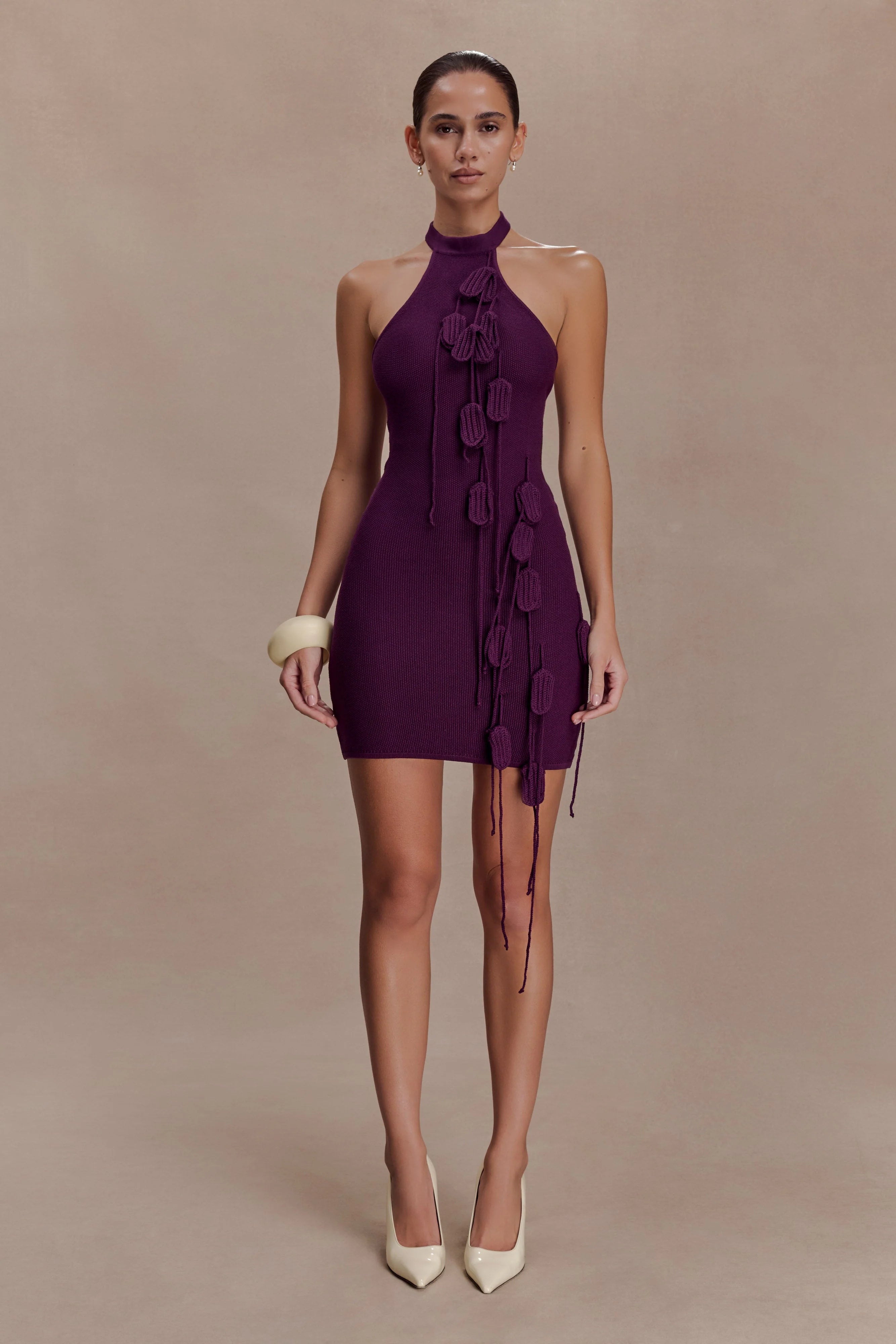 Jacky Tulip Mini Dress Plum