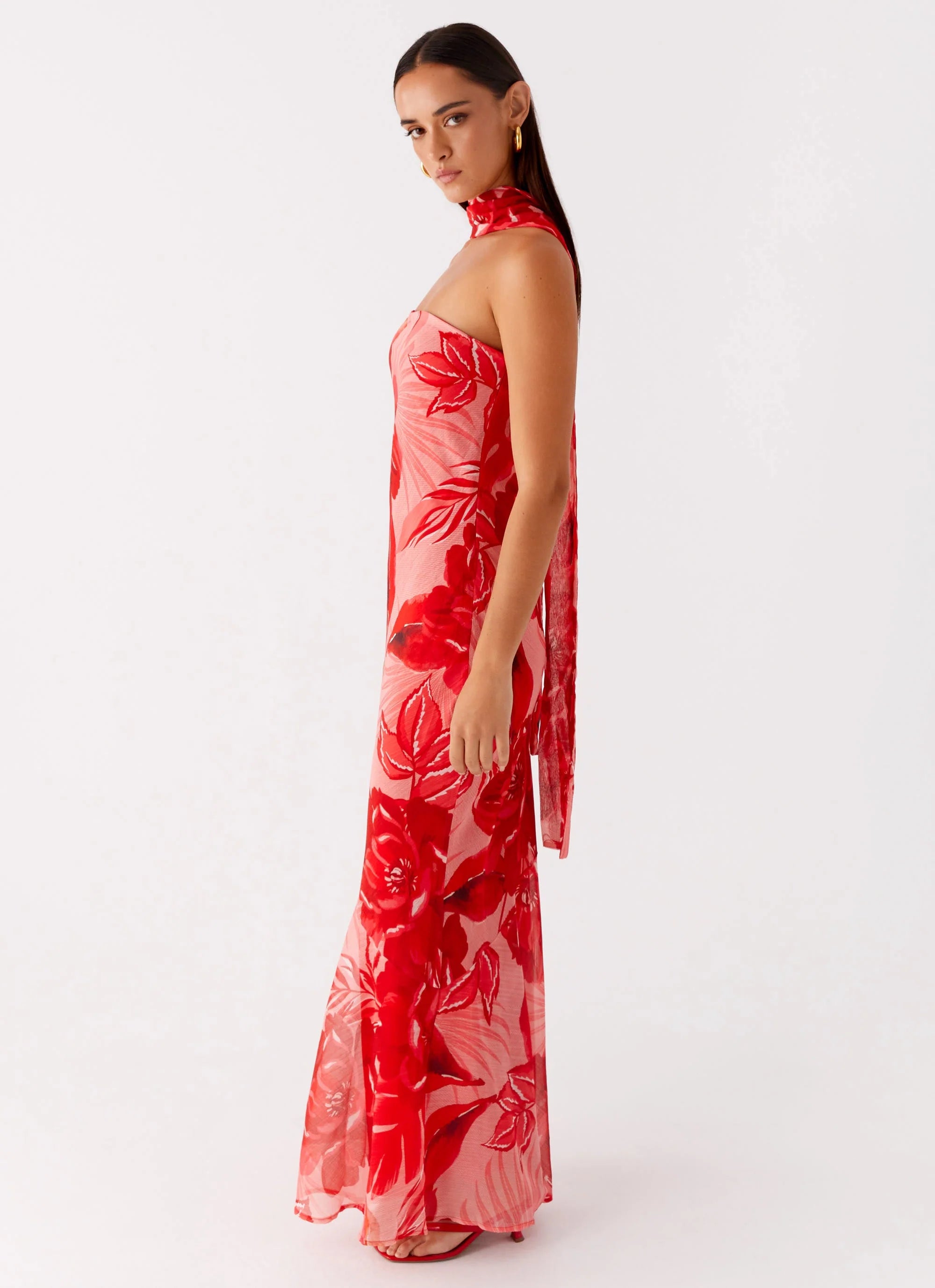 Under The Pagoda Maxi Dress Sicily Sunsets Print