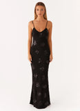 Need You Sequin Maxi Dress Black