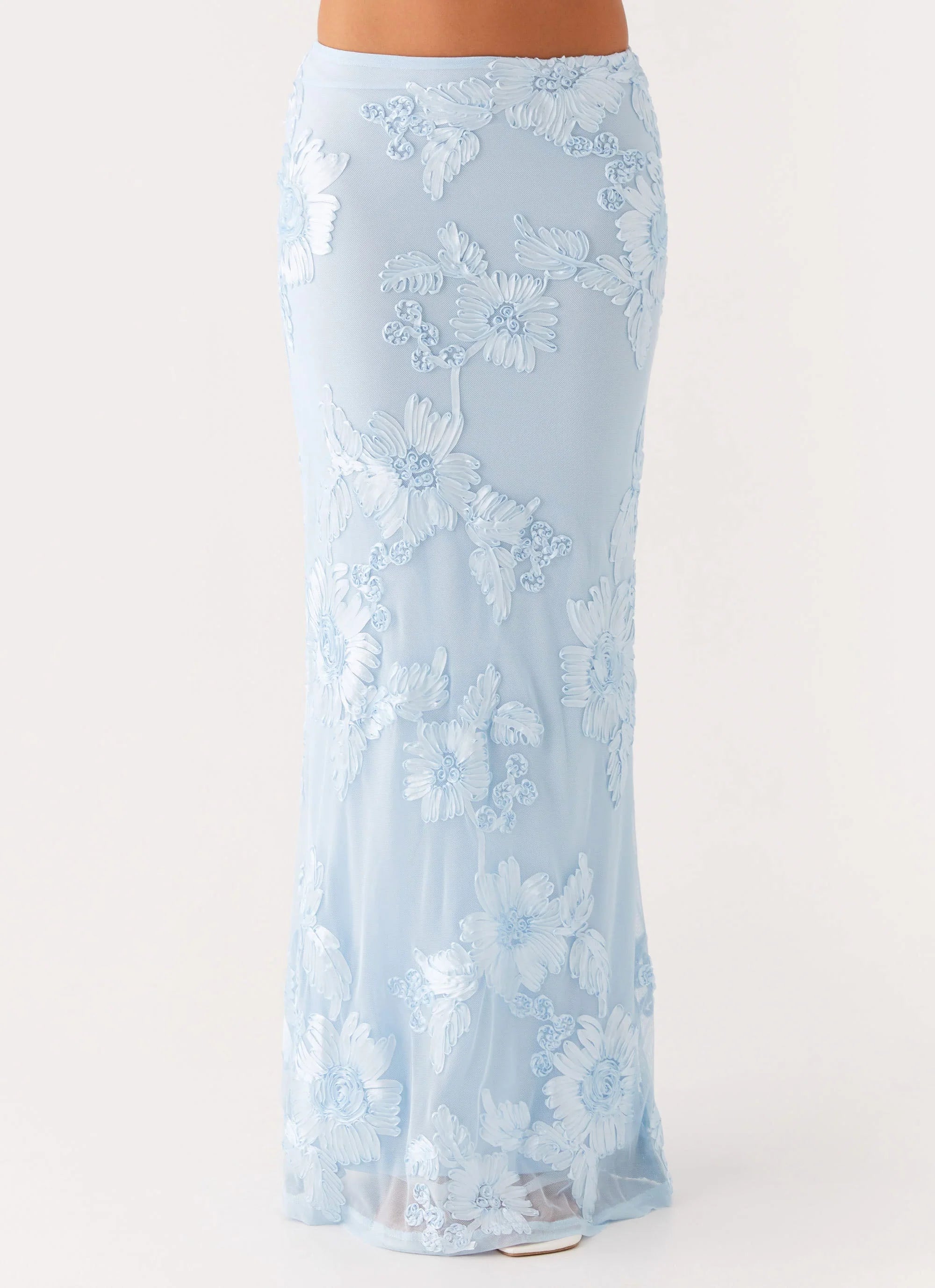 Radiate Maxi Skirt Blue