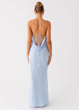 Cabello Maxi Dress Pale Blue