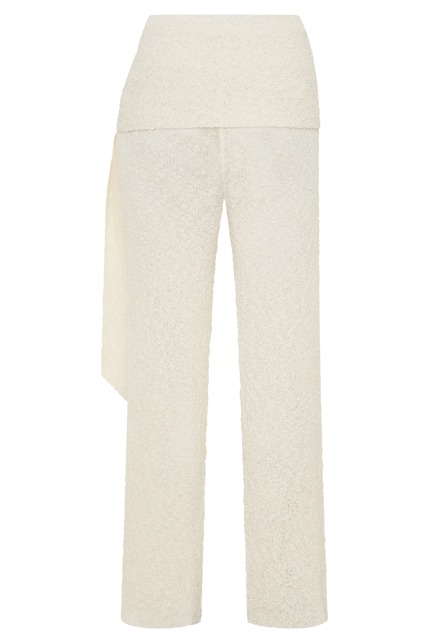 Mattais Boucle Knit Pants Ivory