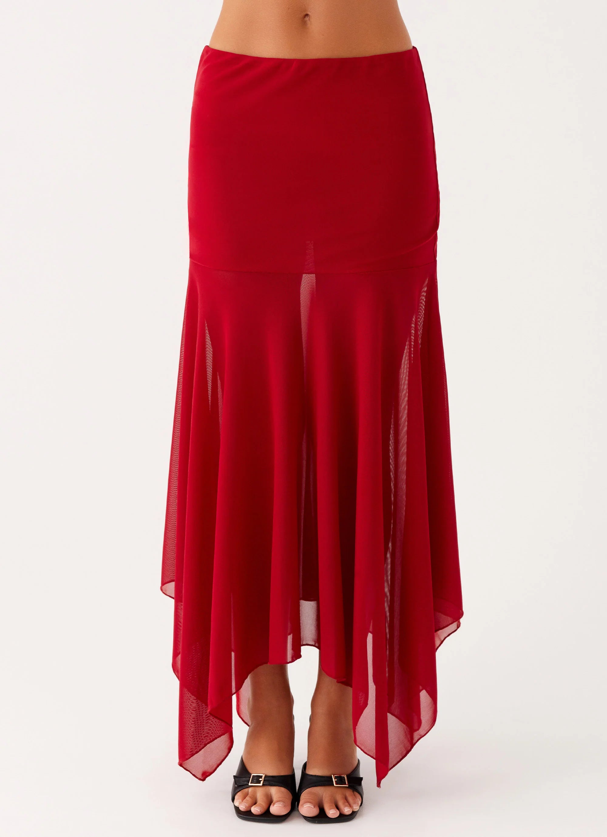 Dionne Maxi Skirt Red