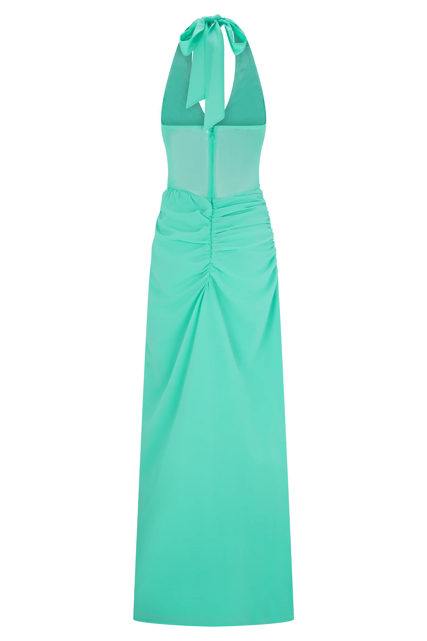 Jonna Chiffon And Mesh Maxi Dress Lagoon