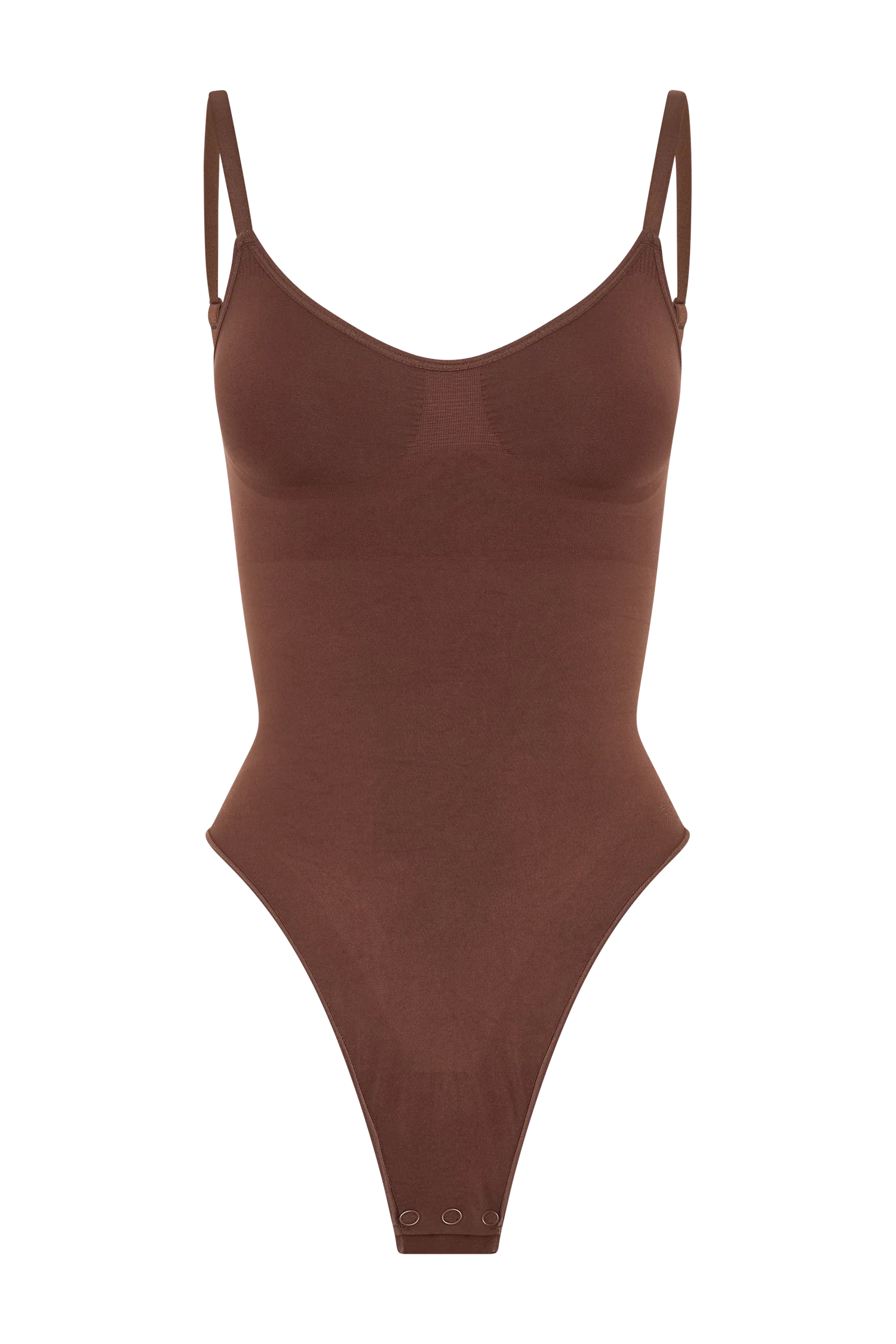 Alyssa Backless Shapewear Bodysuit Espresso