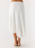 Ignite It Midi Skirt White