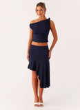 Viola Midi Skirt Navy