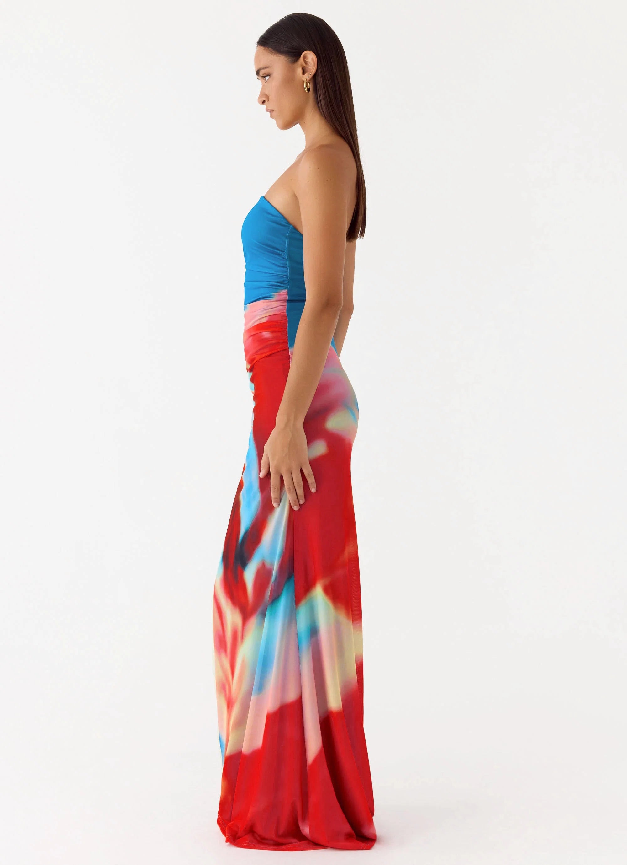 Iroha Strapless Maxi Dress Twilight Petal