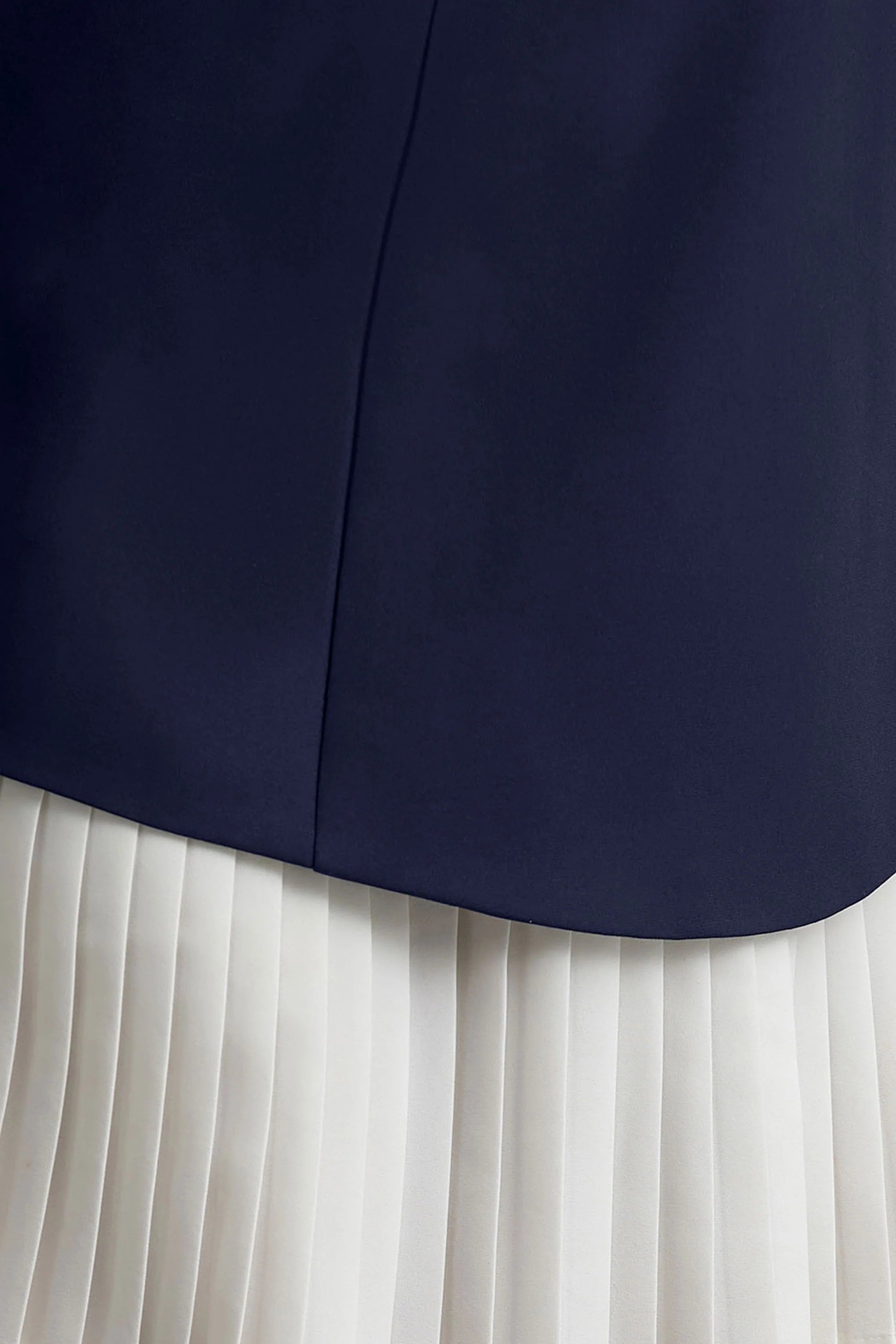 Lysette Navy Sweetheart Long Sleeve Stretch Mini Dress