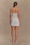 Laurie Twist Knit Mini Dress Ivory