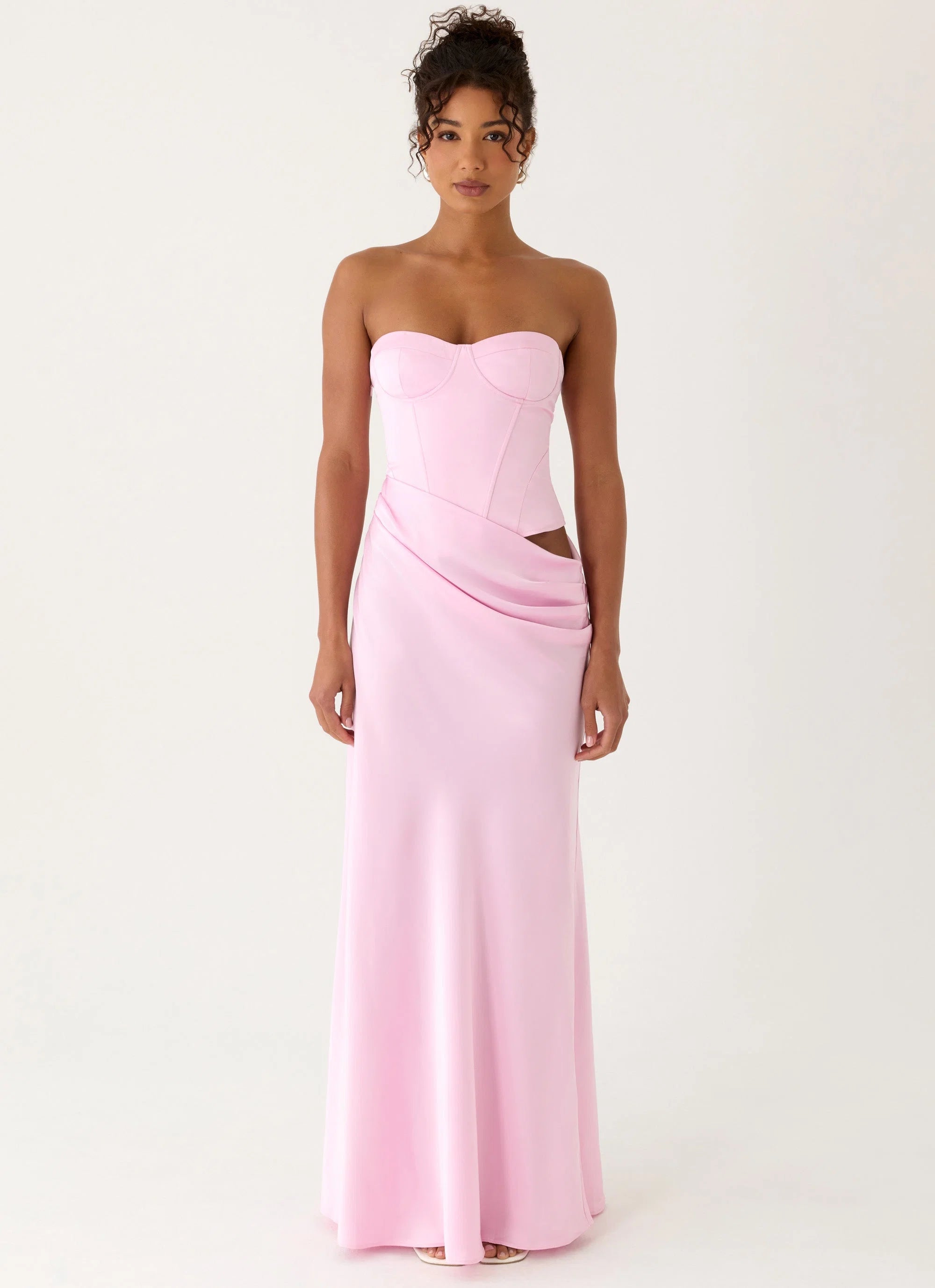 Emory Corset Maxi Dress Pink