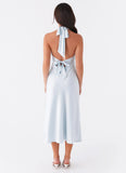 Heavy Hearted Midi Dress Blue