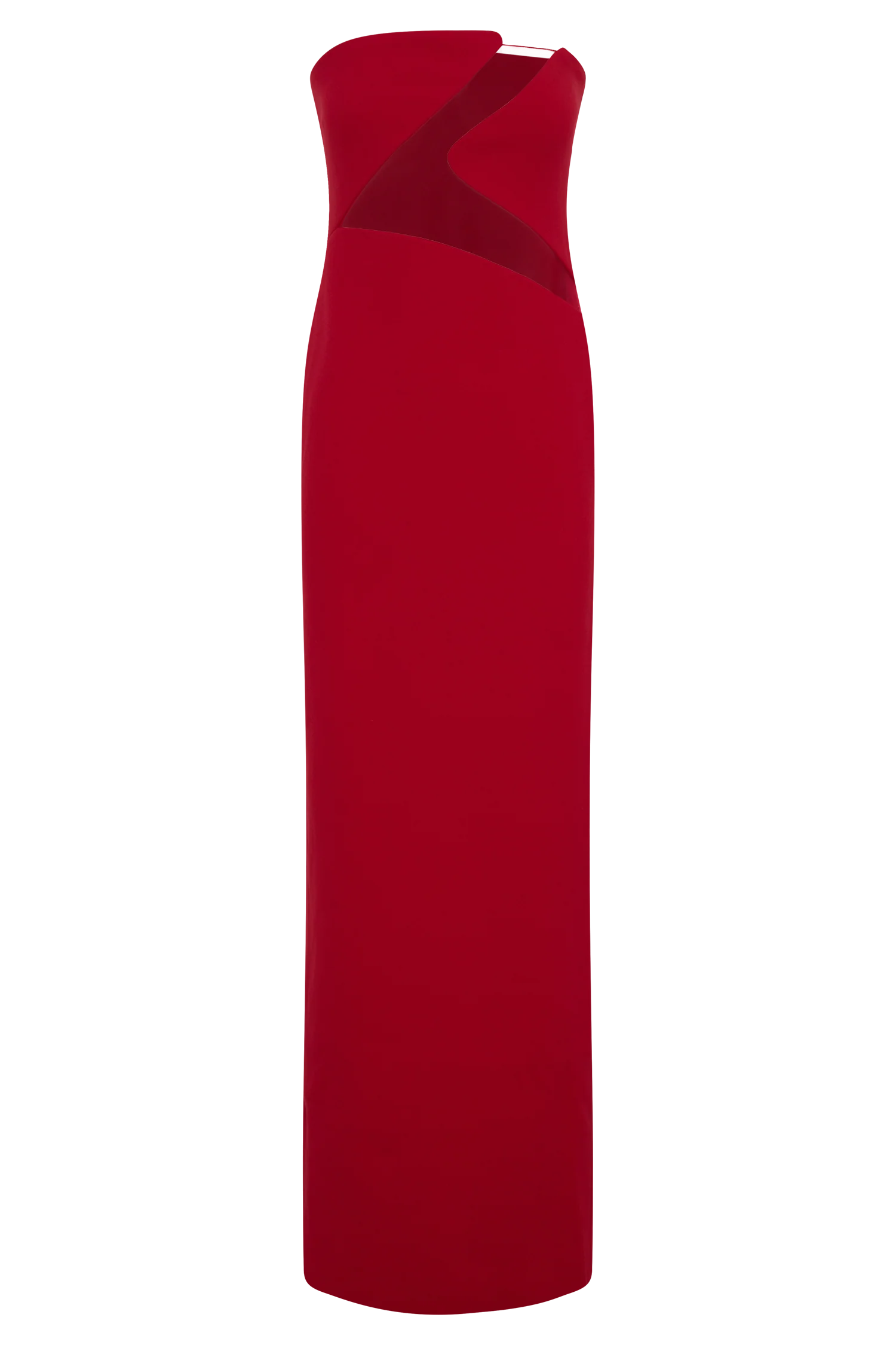 Lianne Strapless Maxi Dress Red