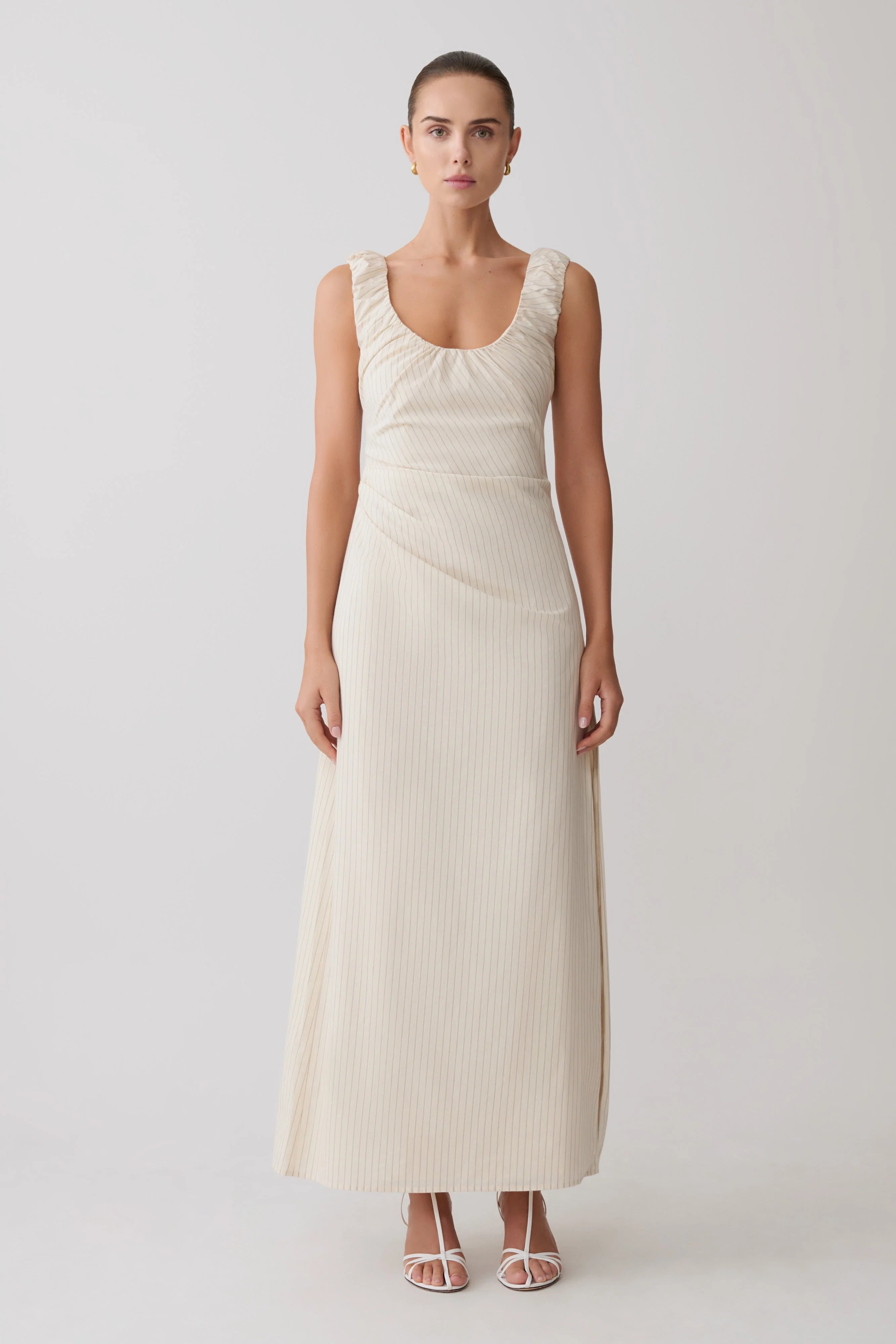 Anisa Scoop Neck Maxi Dress Stripe